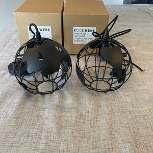 NEW Black Globe Pendant Light